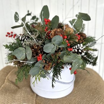 Přírodní vánoční flowerbox vel.3