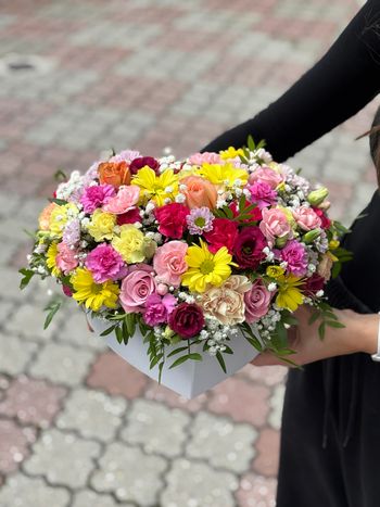 Pastelová nálada 1 – jemný flower box pro radost