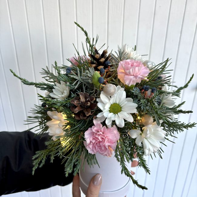 Flowerbox s nádechem zimy