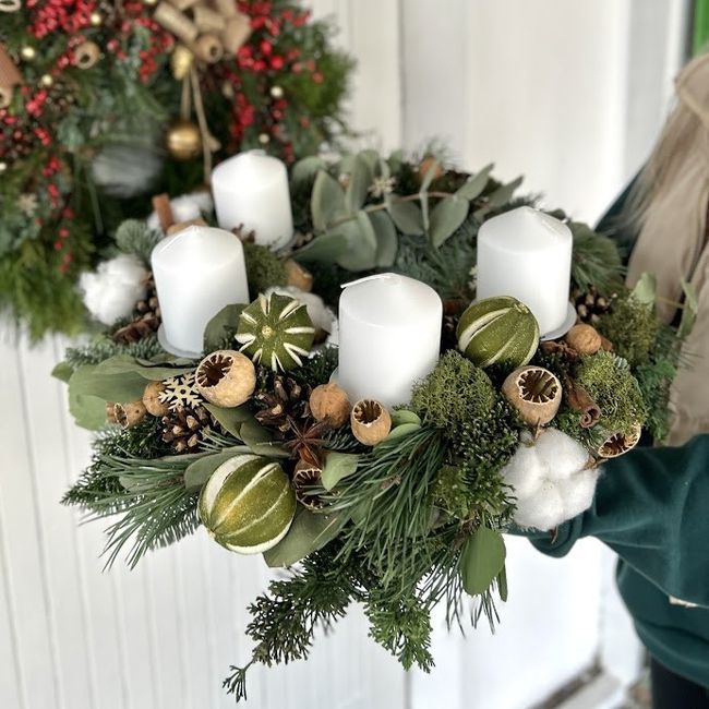 Přírodní adventní věnec