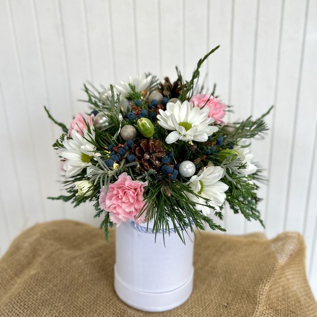 Flowerbox s nádechem zimy