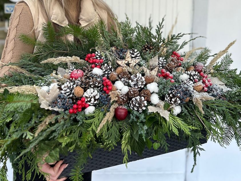 Vánoční truhlík pro každé okno🎄✨